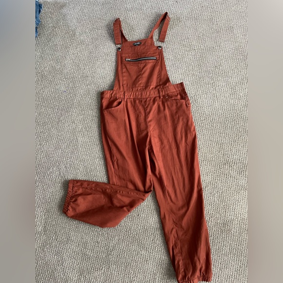 Wild Fable Burnt Orange Overalls - Picture 2 of 3